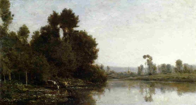 Charles-Francois Daubigny The Banks of River